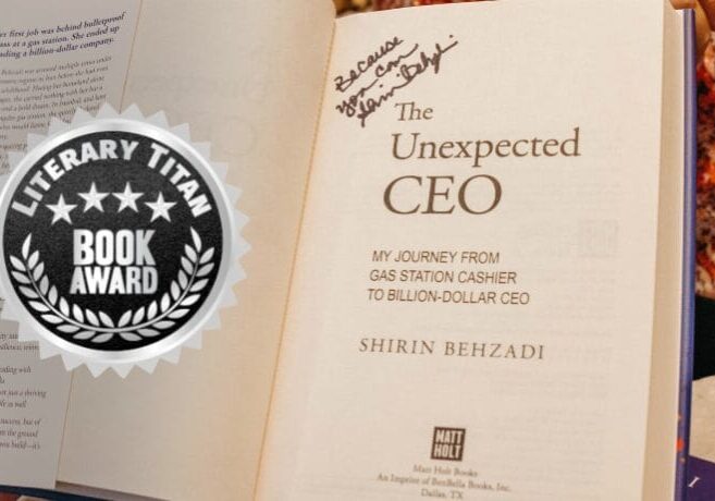 Literary Titan Silver Book Award_ The Unexpected CEO by Shirin Behzadi