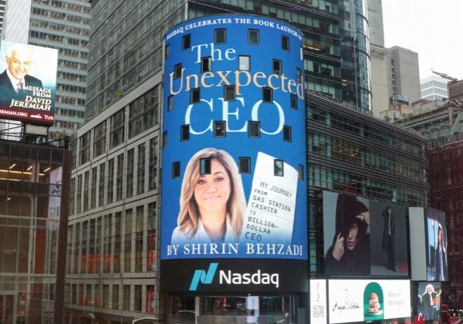 Nasdaq Celebrates the Launch of The Unexpected CEO by Shirin Behzadi